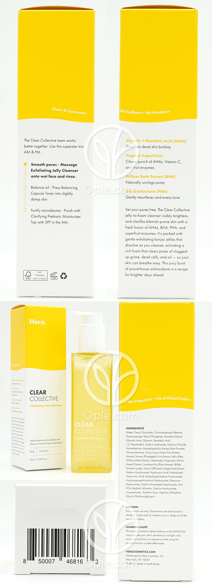 Clear Collective Exfoliating Jelly Cleanser,  5.07 fl oz — 후면