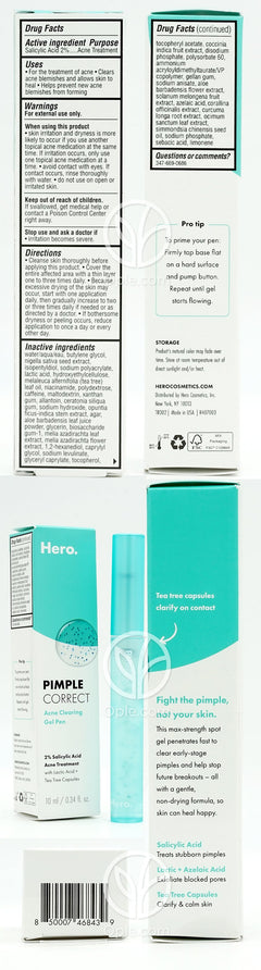 히어로코스메틱_핌플 코렉트 아크네 클리어링 젤 펜, 10ml