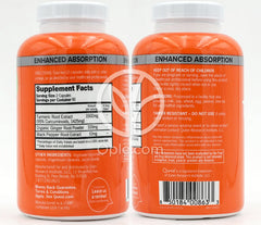 퀴놀_고흡수 터메릭 95% 커큐미노이드 1500mg, 180캡슐