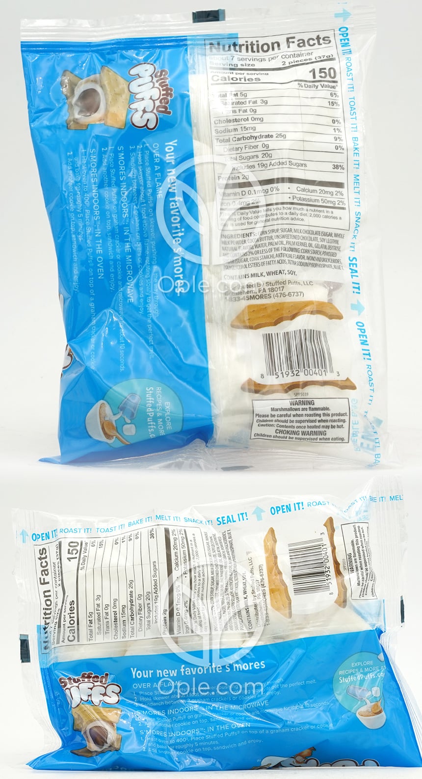 Filled Marshmallows Classic Milk Chocolate,  8.6 oz — 후면