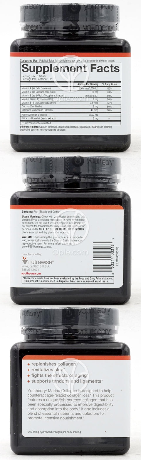 유씨어리_마린 콜라겐 2500mg, 160타블렛