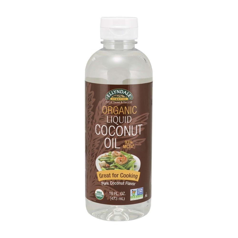 나우푸드_Ellyndale Organics, Organic Liquid Coconut Oil  16 fl oz