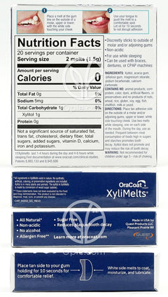 XyliMelts Dry Mouth Slightly Sweet Mint Free,  40 Melts