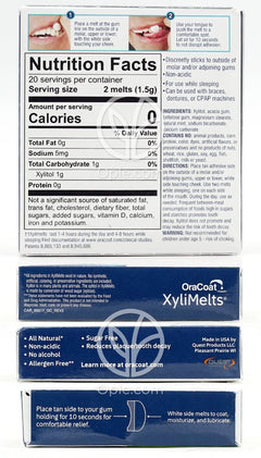 XyliMelts Dry Mouth Mild Mint Flavor,  40 Melts