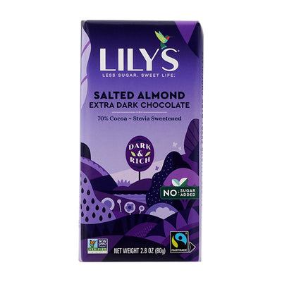 リリース_ソルテッドアーモンドエクストラダークチョコレートバー、80g