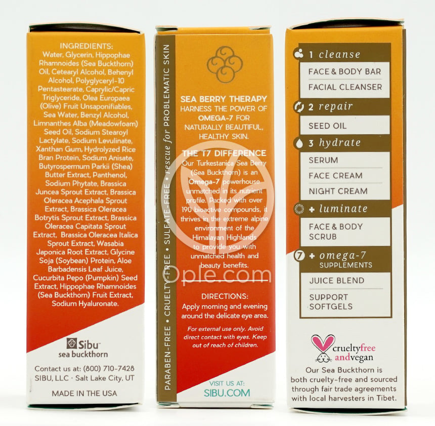 Sea Berry Therapy Age Defying Eye Cream,  0.5 fl oz — 후면