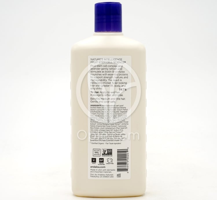 안달로우내추럴스_풀 볼륨 라벤더&비오틴 샴푸, 340ml — 후면