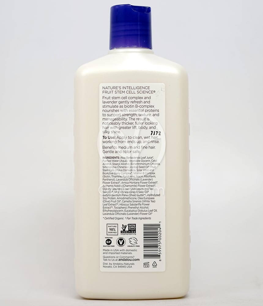 アンダロウナチュラルズ_フルボリューム ラベンダー＆ビオチン コンディショナー、340ml — 후면