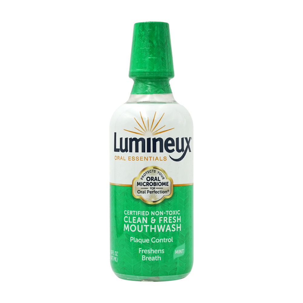 OraL essential_Luminux 認定 無毒クリーン&フレッシュマウスウォッシュミント、473ml