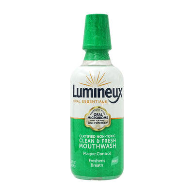OraL essential_Luminux 認定 無毒クリーン&フレッシュマウスウォッシュミント、473ml
