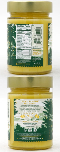 포스앤하트_기(Ghee) 정제 버터, 오리지널 레시피 255g