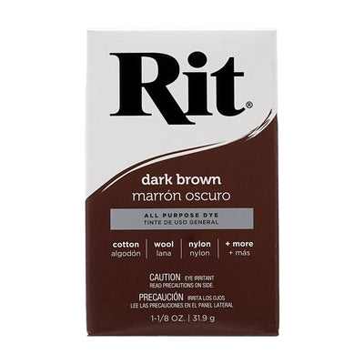 Rit Dye 多目的染料パウダー ダークブラウン、31.9g