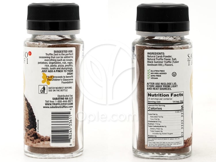 サバティーノタルトゥーフィ_トリュフゼストシーズニング, 50g — 후면
