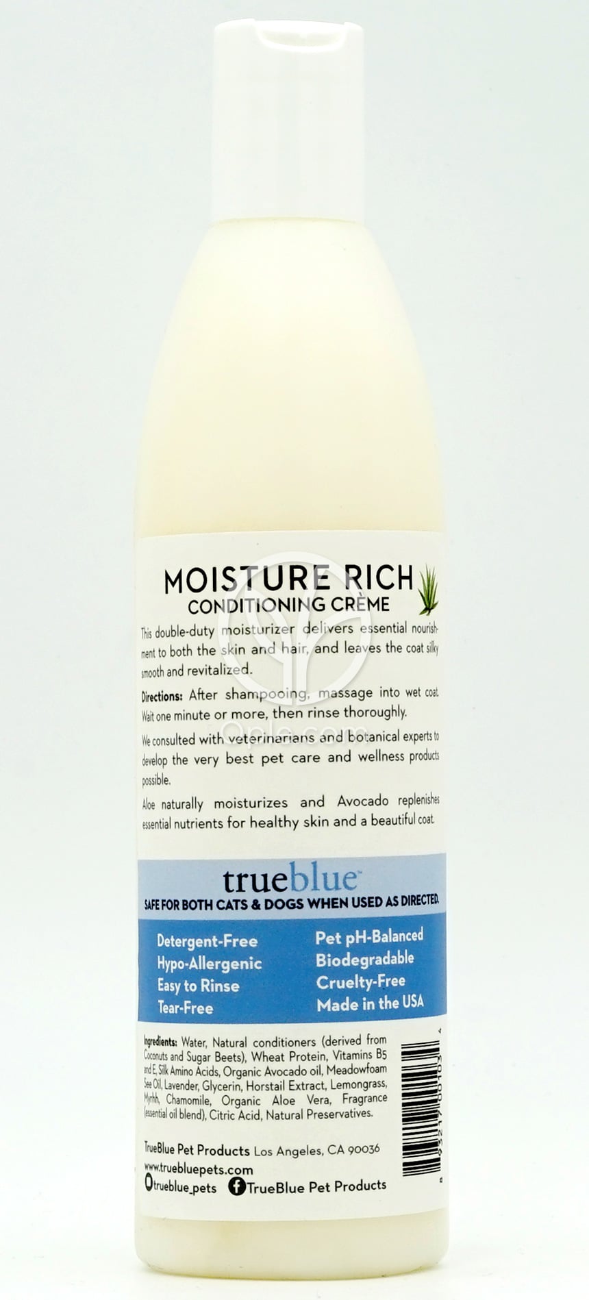 トゥルーブルー_モイスチャーリッチコンディショニングクリーム、355ml — 후면