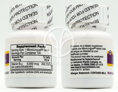 Clearance - Cyanocobalamin B-12 5000 mcg, 100 Instant Dissolve Tablets